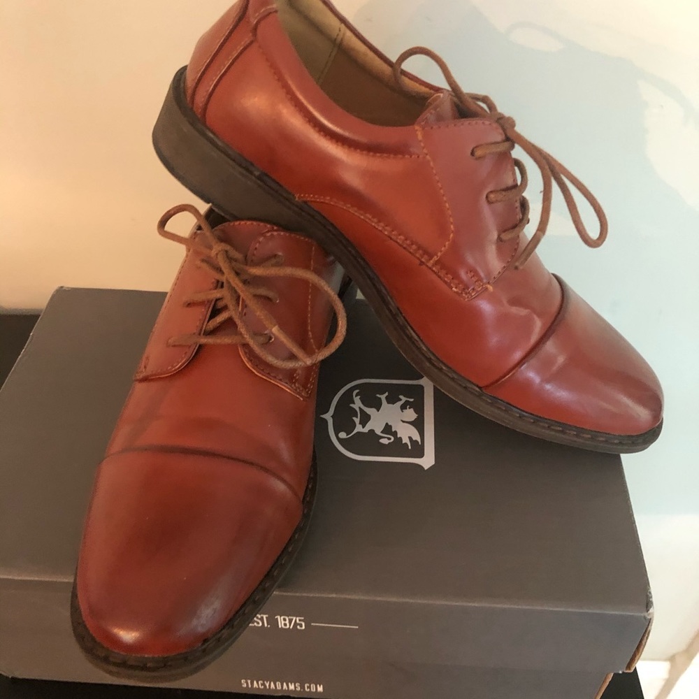 Boys brown dress shoes